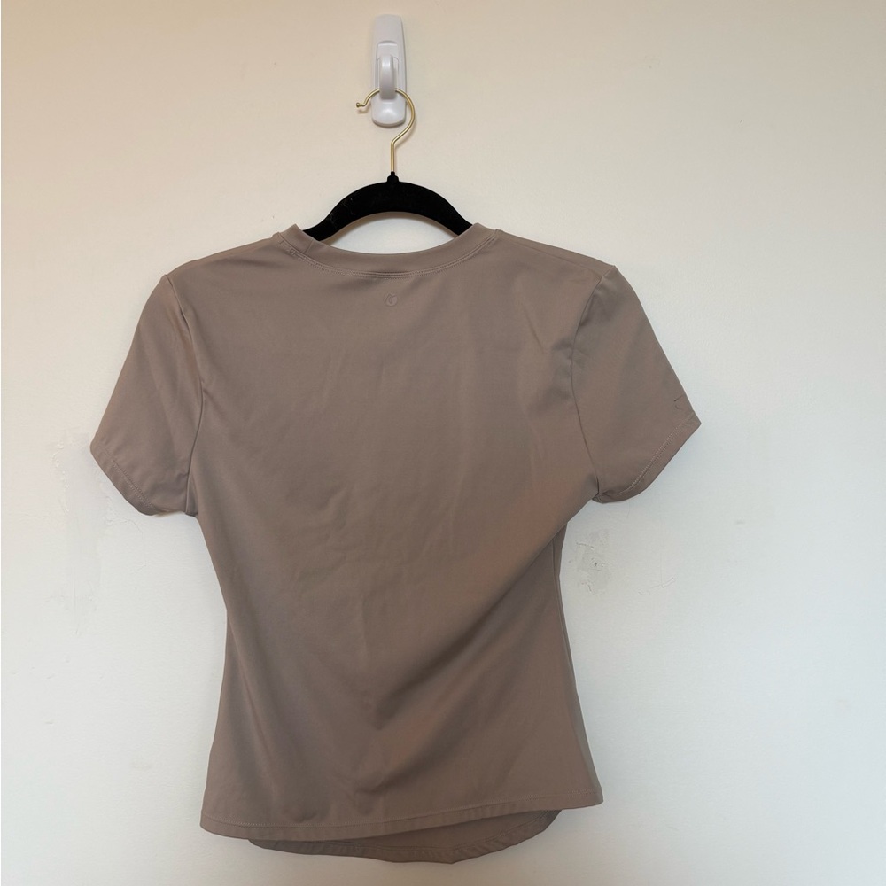 AYBL Yoga Short Sleeve Tee - Taupe - Picture 3 of 3